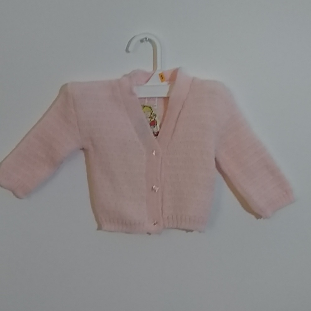 Pink Infant Cardigan Sweater